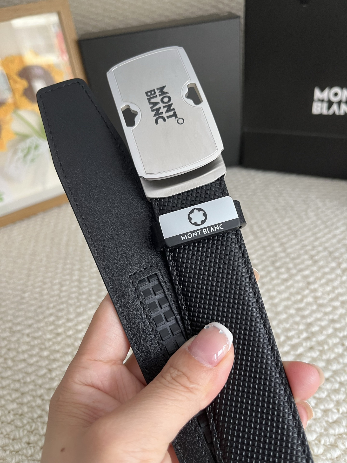 【厳選在庫】Montblanc ビジネスマン正装ベルト「全長約 100cm」