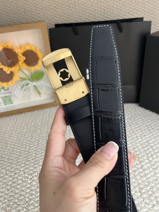 【厳選在庫】Montblanc ビジネスマン正装ベルト「全長約 100cm」