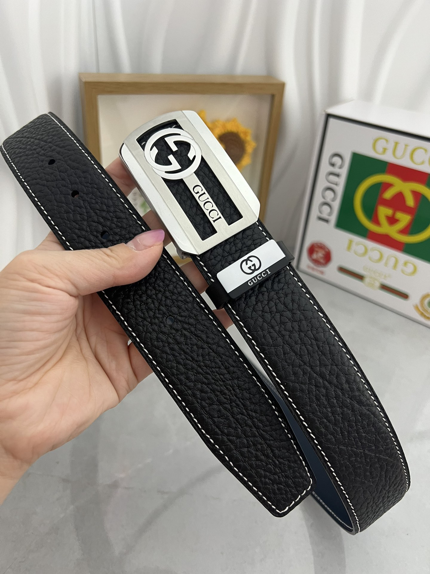 【在庫新登場】Gucci イタリアンテイストベルト「全長約 100cm」