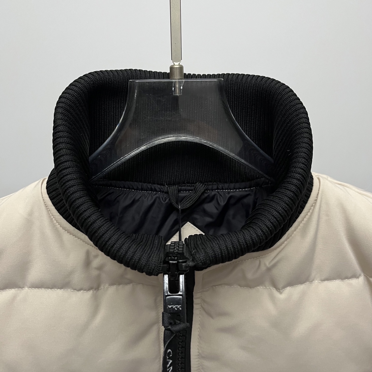 カナダグース メンズ ニットスタンドカラーダウンジャケット