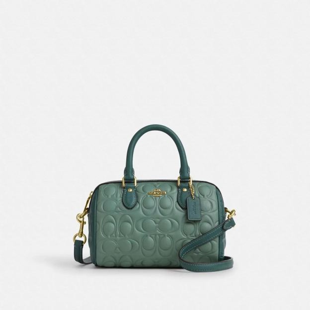 コーチ(Coach)ミニ ローアン クロスボディ バッグ・ブロックド シグネチャー レザー