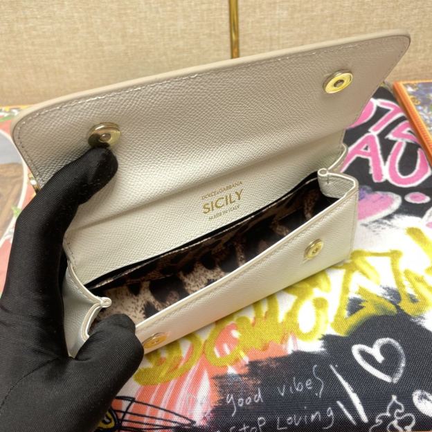 [Copy]ドルチェ・アンド・ガッバーナ「D&G」ラージ ブラック レザートートバッグ