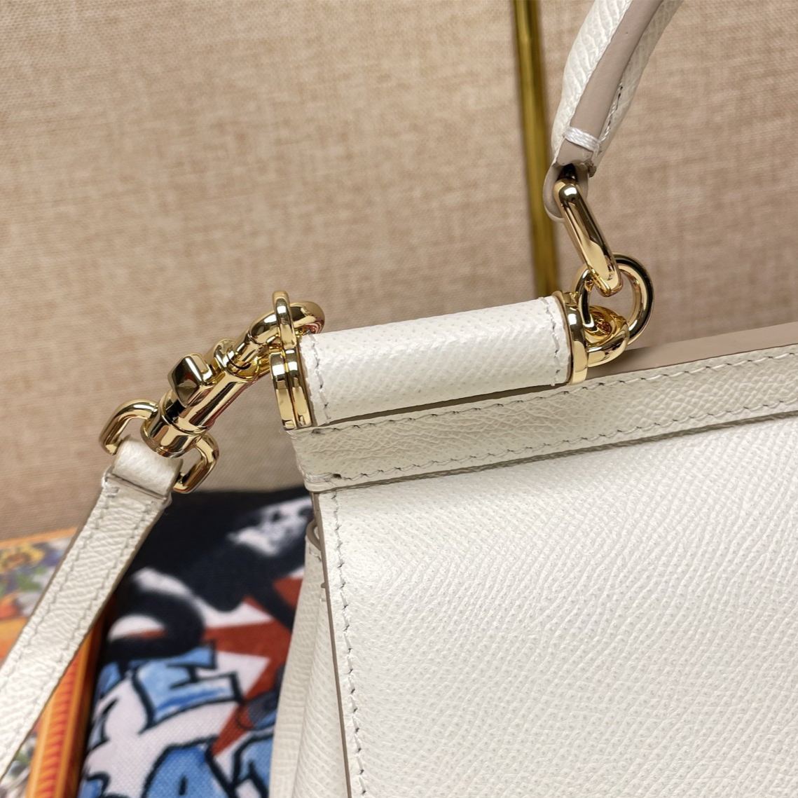 [Copy]ドルチェ・アンド・ガッバーナ「D&G」ラージ ブラック レザートートバッグ