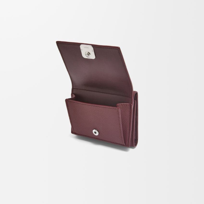 ロエベ「LOEWE」アナグラム トライフォールド ウォレット（ペブルグレインカーフ）