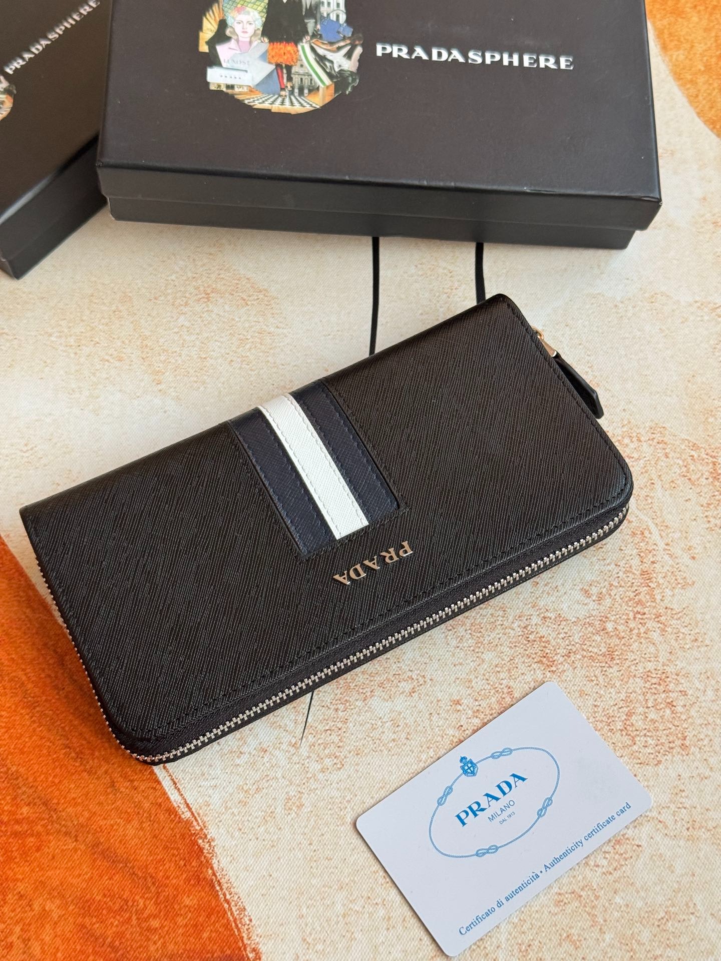 PRADA(プラダ) サフィアーノレザー 財布 ブラック – ISETAN