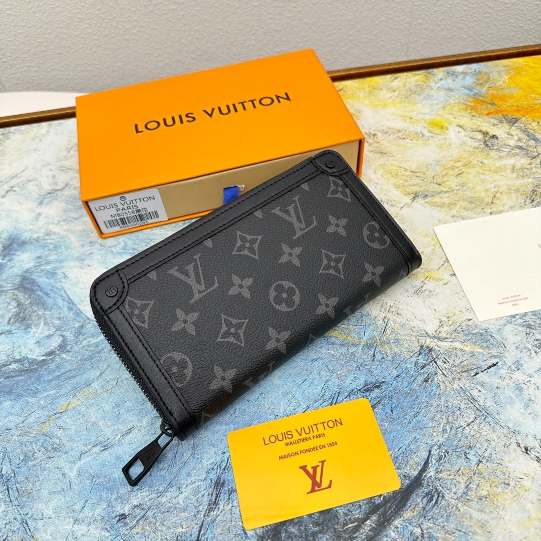 ルイ・ヴィトン「Louis Vuitton」LV   M80558 TRUNK 男性用ソフトトランクから着想を得たジッパー財布です