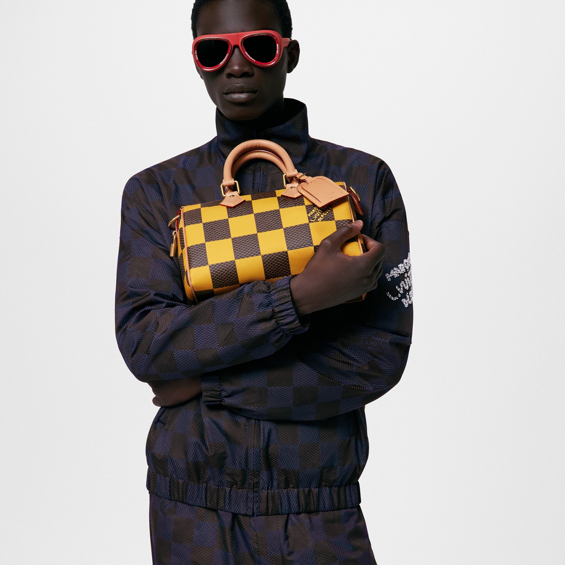 ルイ･ヴィトン(Louis Vuitton) スピーディ･バンドリエール 25 - ジョーヌマット/ブルー