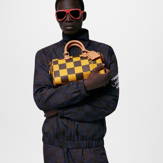 ルイ･ヴィトン(Louis Vuitton) スピーディ･バンドリエール 25 - ジョーヌマット/ブルー