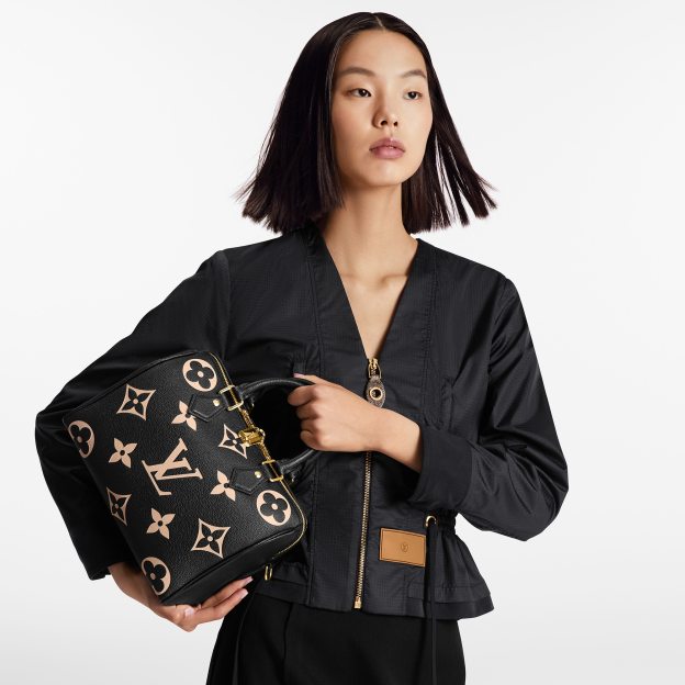 ルイ･ヴィトン(Louis Vuitton) スピーディ･バンドリエール 25 - バイカラー モノグラム･アンプラント レザー