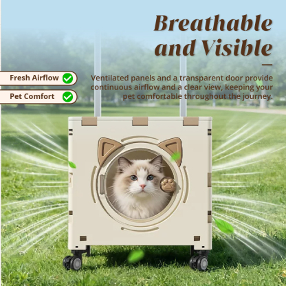 HOUZE - PawGo Multi-Purpose Pet Foldable Shopping Trolley