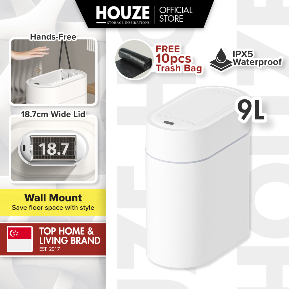 HOUZE - Node - 9L Smart Sensor with Automatic Bagging Bin