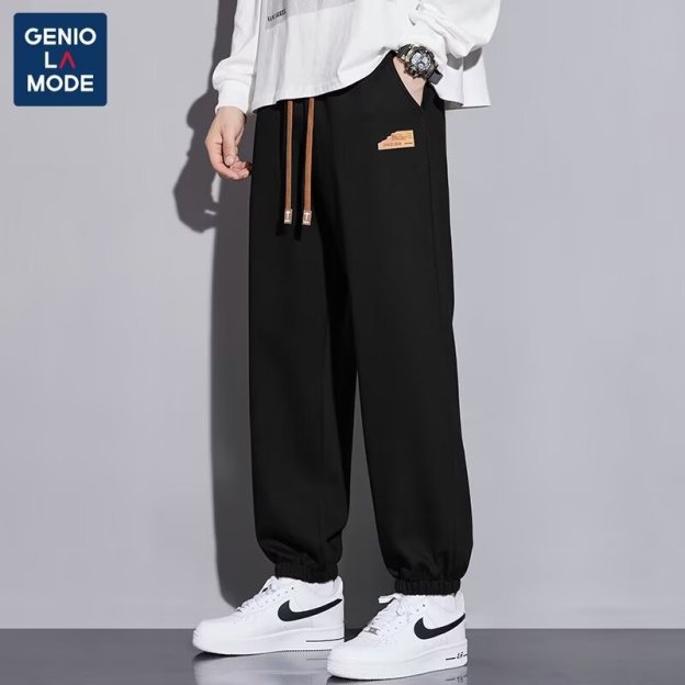休闲裤子男款春秋季2025新款潮牌ins宽松垂感直筒运动裤