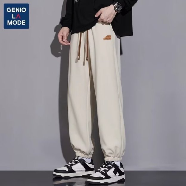休闲裤子男款春秋季2025新款潮牌ins宽松垂感直筒运动裤