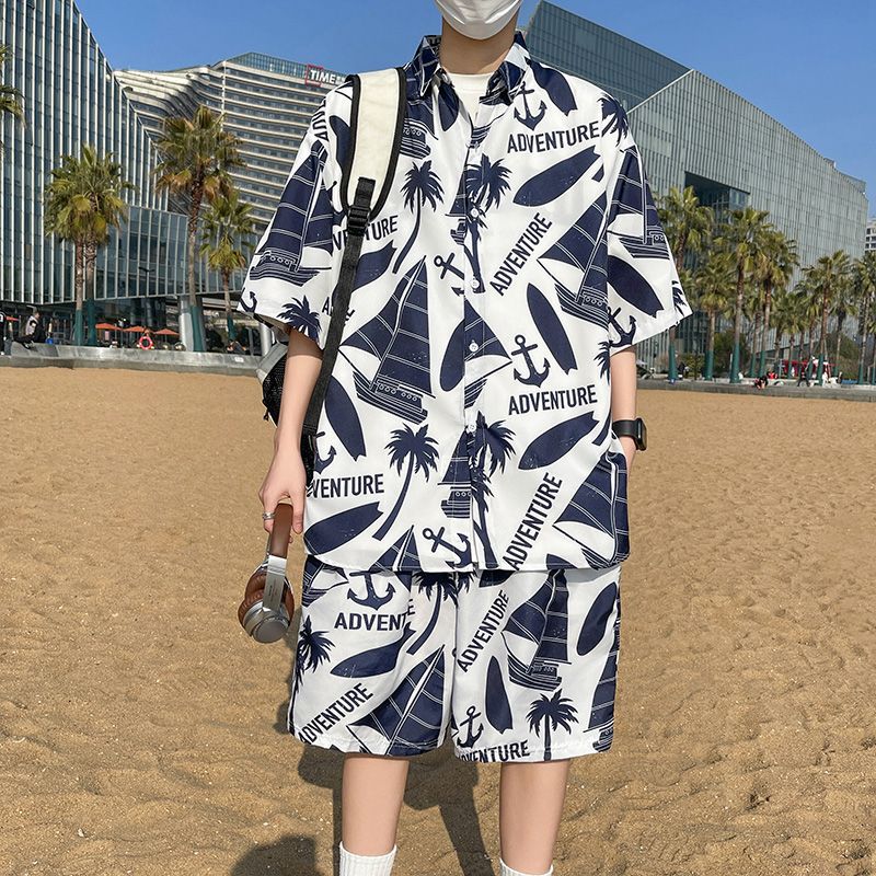 海邊度假花襯衫夏威夷【套裝】