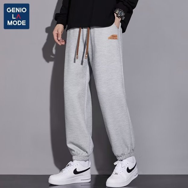 休闲裤子男款春秋季2025新款潮牌ins宽松垂感直筒运动裤