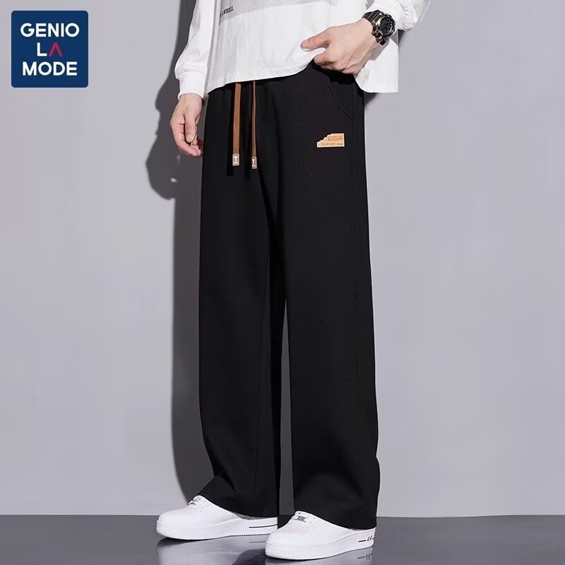休闲裤子男款春秋季2025新款潮牌ins宽松垂感直筒运动裤