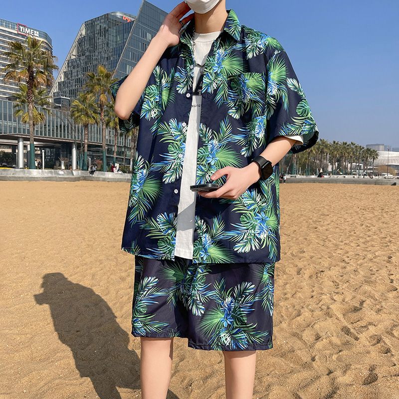 海邊度假花襯衫夏威夷【套裝】