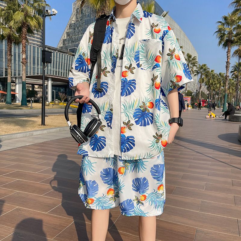 海邊度假花襯衫夏威夷【套裝】