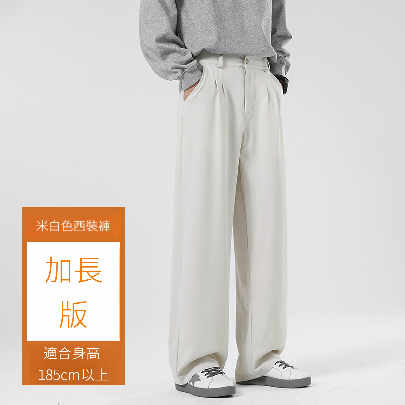 高級感垂墜直筒寬鬆休閒西裝長褲