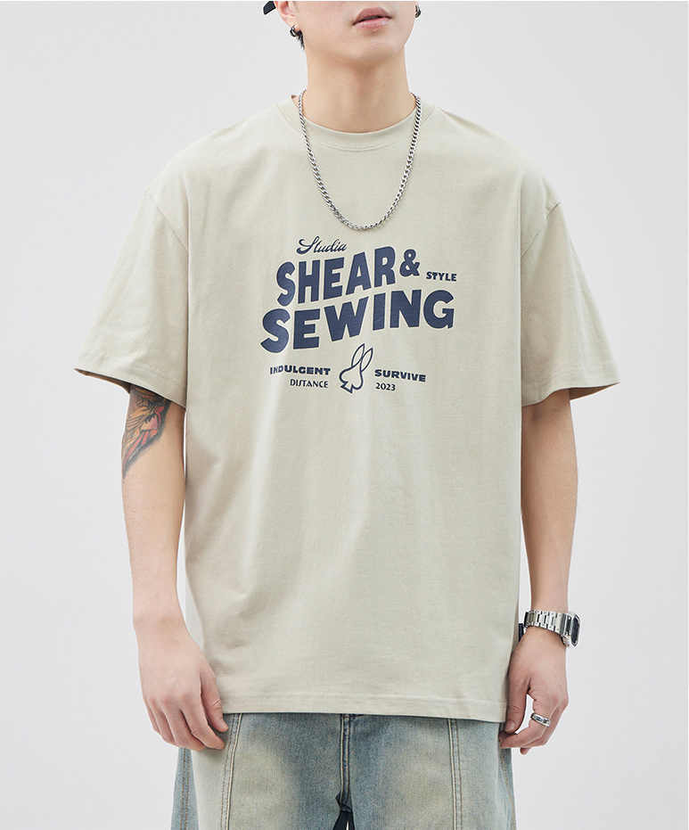 美式潮牌寬鬆重磅短袖 Tee｜男裝 Oversized 休閒短袖 顯瘦版型 現貨供應