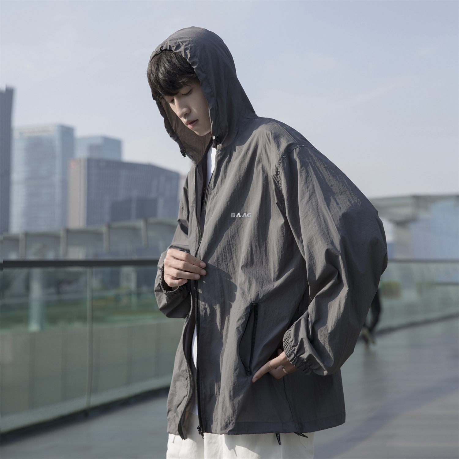 男款夏季薄款防曬外套