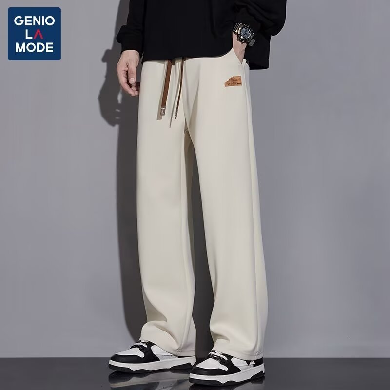 休闲裤子男款春秋季2025新款潮牌ins宽松垂感直筒运动裤