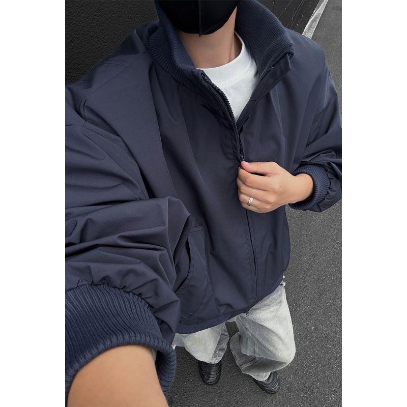 美式潮牌飛行員廓形短款夾克