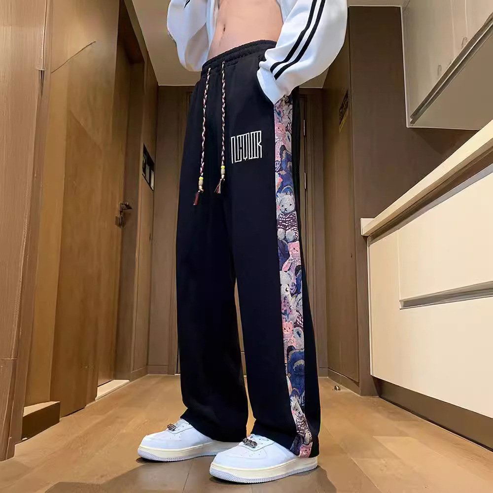  美式休閒百搭直筒男款長褲