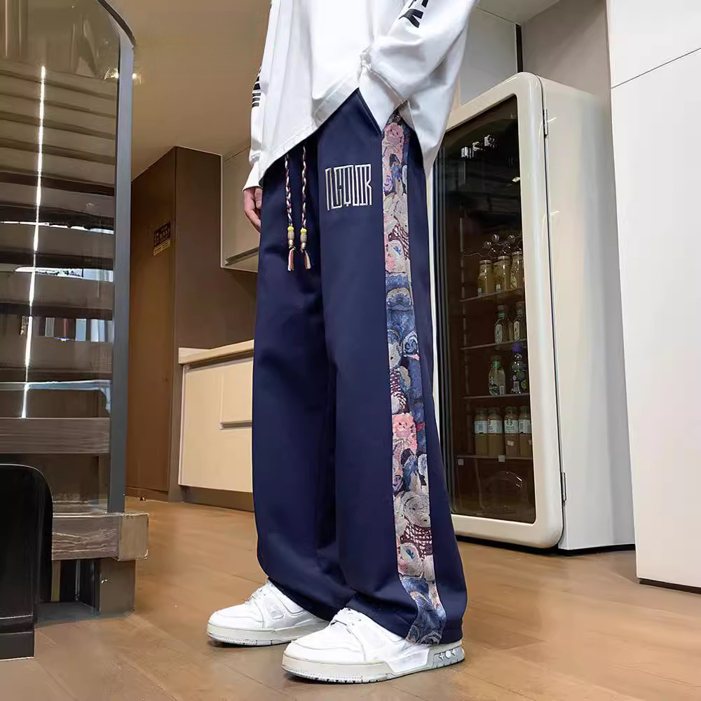  美式休閒百搭直筒男款長褲