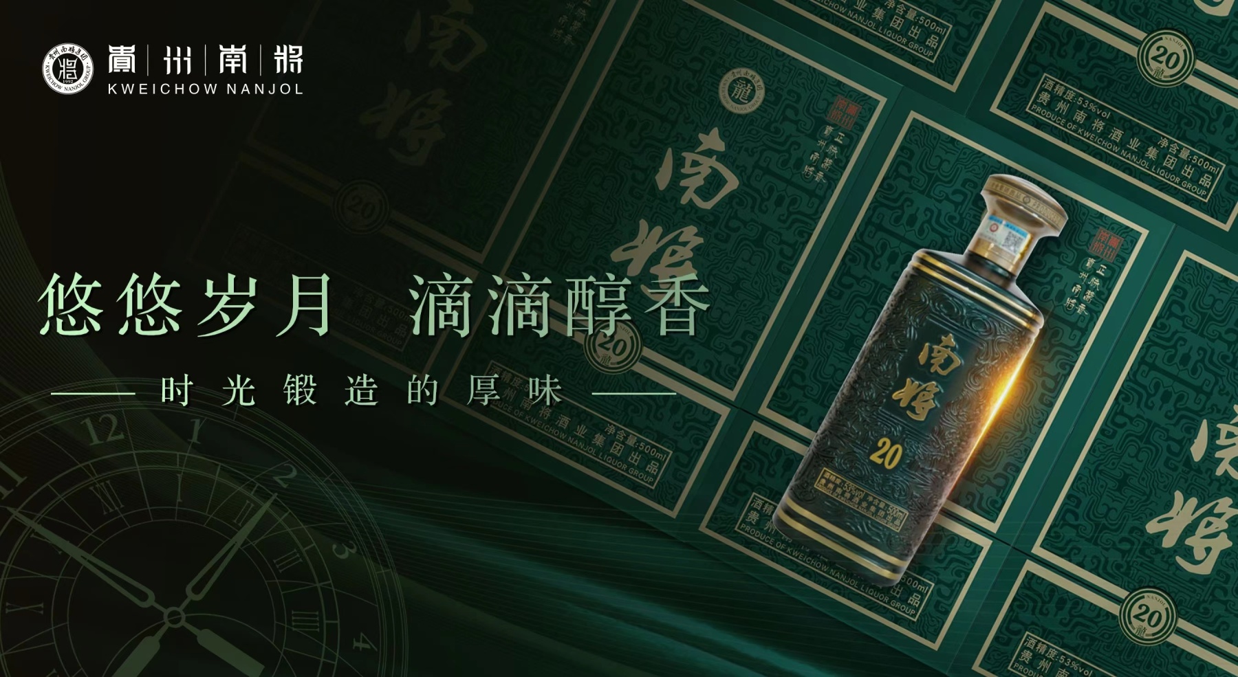 NANJOL · Dragon 20  Alcohol Content:  53%vol  Fragrance Type:  Maotai-Flavor  Specification：  500ML  Place of Origin:  Kweichow Moutai Town