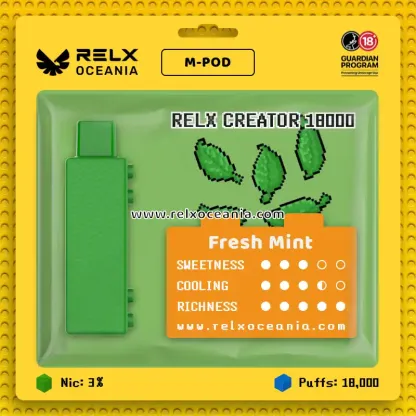 RELX_Creator_Fresh Mint_18000Puffs