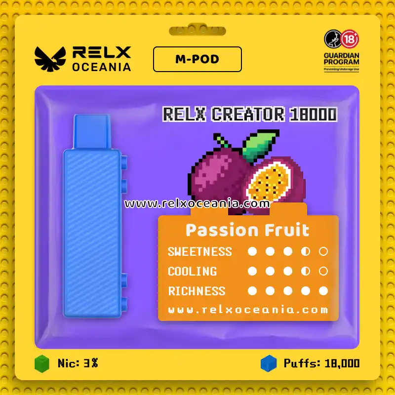 RELX_Creator_Passion Fruit _18000Puffs