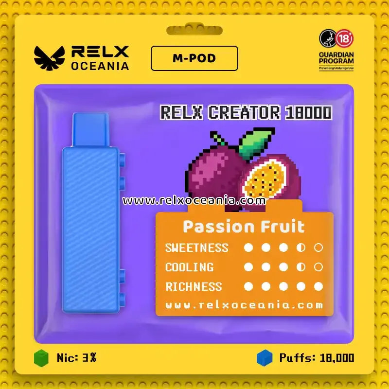 RELX_Creator_Passion Fruit _18000Puffs