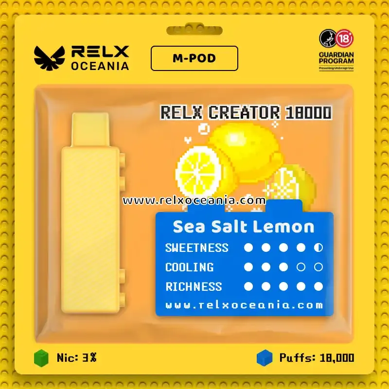 RELX_Creator_Sea Salt Lemon_18000Puffs