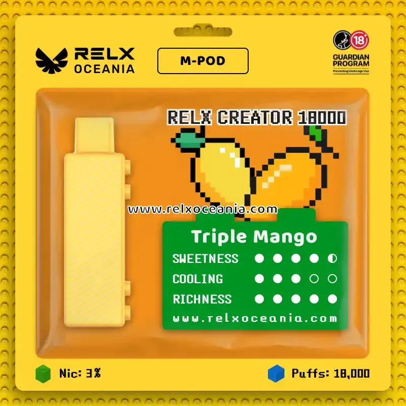 RELX_Creator_Triple Mango_18000Puffs