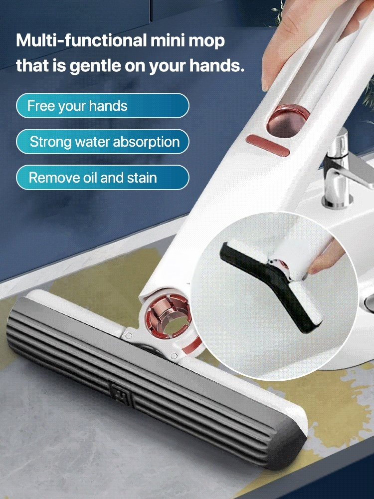 [Fine Living] Multi-functional mini mop without hurting your hands