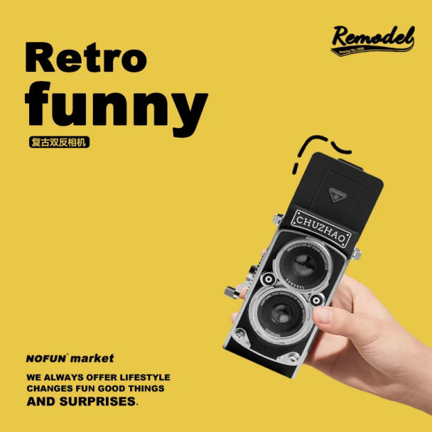 CCD Retro Camera Dual Reflex Photoes Video Small Mini Camera Recording With Manual Joystick Amateur Customized Accessory Gifts