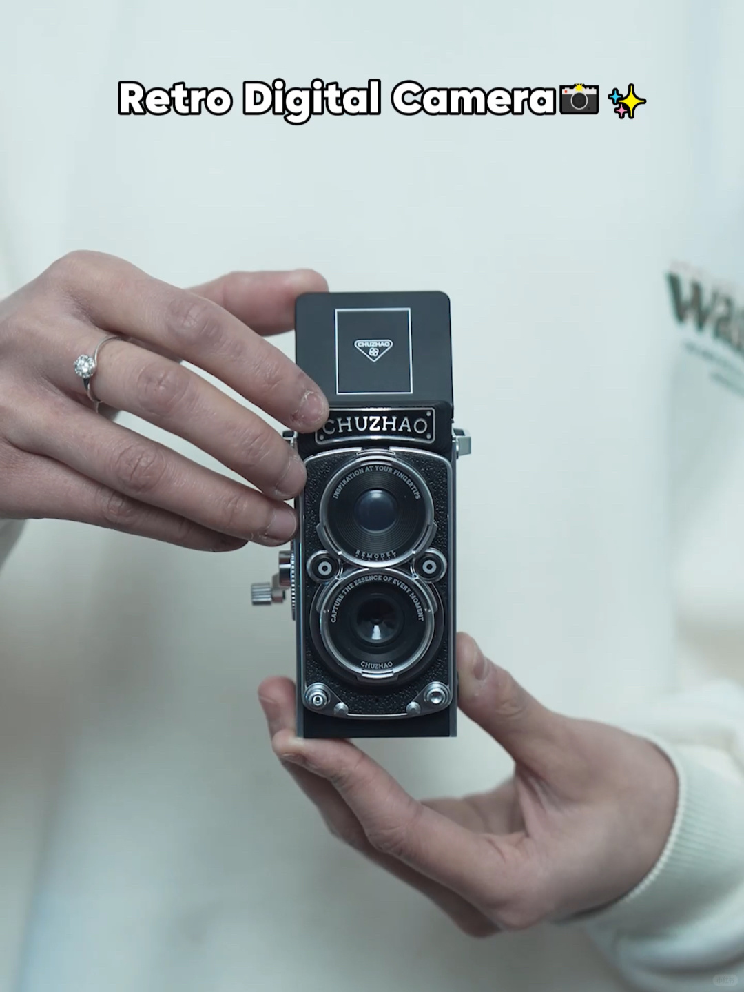 CCD Retro Camera Dual Reflex Photoes Video Small Mini Camera Recording With Manual Joystick Amateur Customized Accessory Gifts