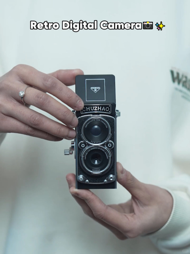 CCD Retro Camera Dual Reflex Photoes Video Small Mini Camera Recording With Manual Joystick Amateur Customized Accessory Gifts