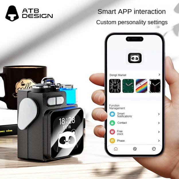 ATB Screen Bluetooth Mobile Phone Metal Subwoofer Mini Lock Wireless Mini Speaker