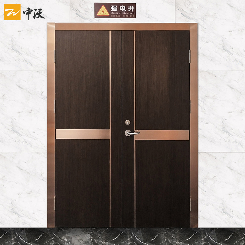 High-rise building pipeline shaft engineering grade steel fire door