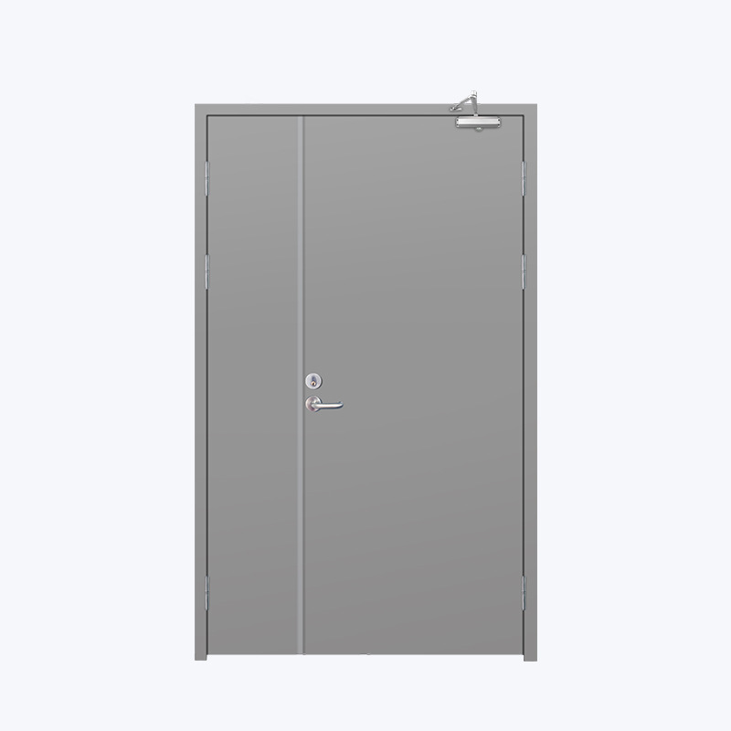 Large and small steel fire doors