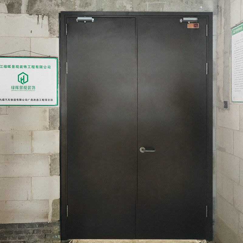 Butt channel steel insulation fire door