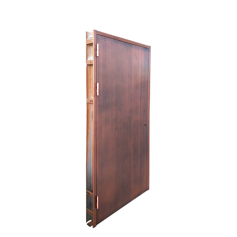 Steel wood grain anti-transfer fire door
