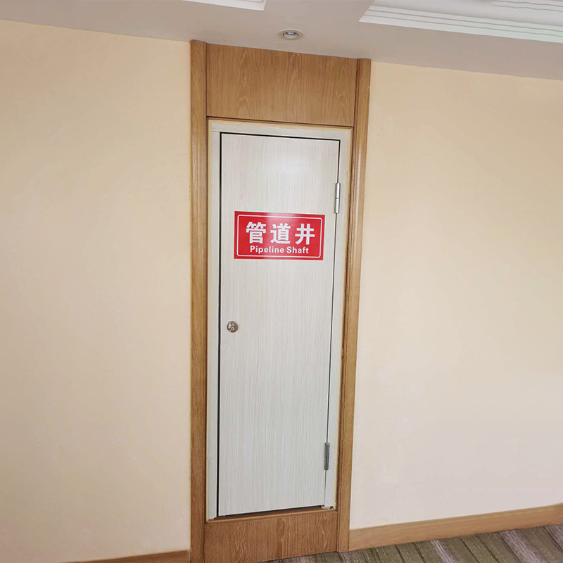 Steel fireproof doors for water and electricity pipe wells on high floors