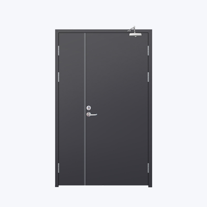 Large and small steel fire doors