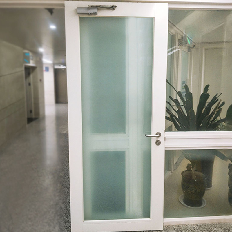 Hospital glass passageway fire door