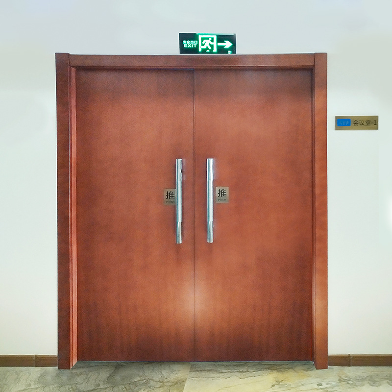 Painted soundproof conference room fire door