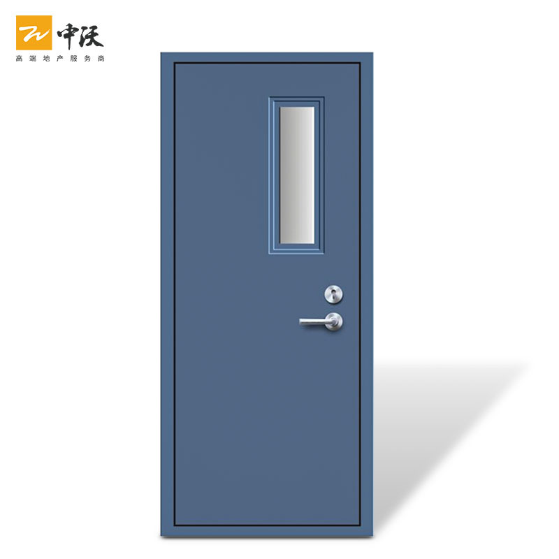 Single and double opening steel fire door