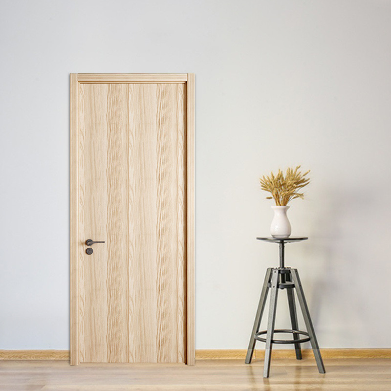 Carbon crystal wood high-end apartment fire door